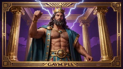 Gates of Olympus Slot mit Zeus und griechischem Tempel im Martin Casino